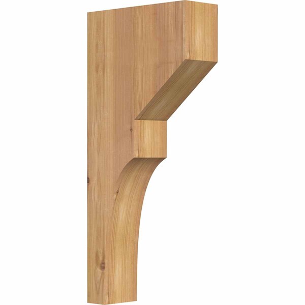 Ekena Millwork Monterey Smooth Corbel, Western Red Cedar, 3 1/2"W x 10"D x 22"H COR04X10X22MON00SWR - main
